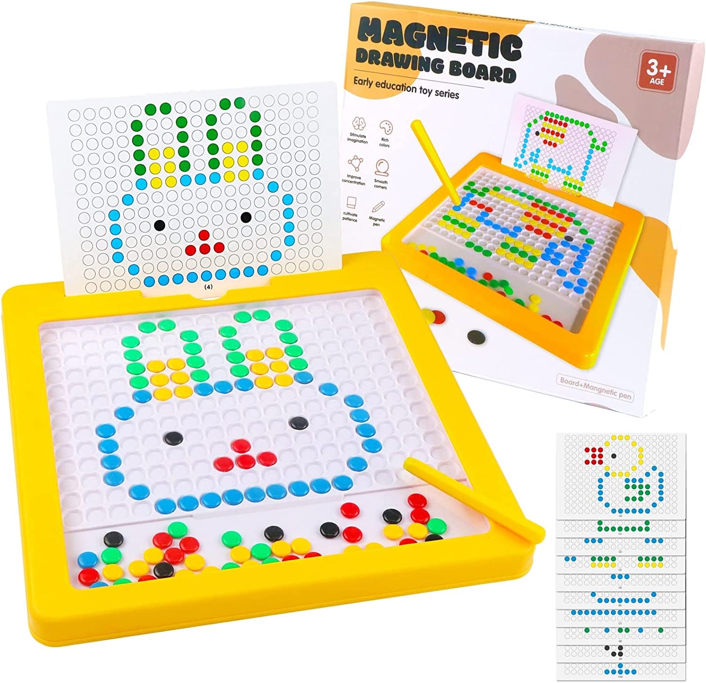Magnetic Dots Board Montessori Toy Educational Activity Set
