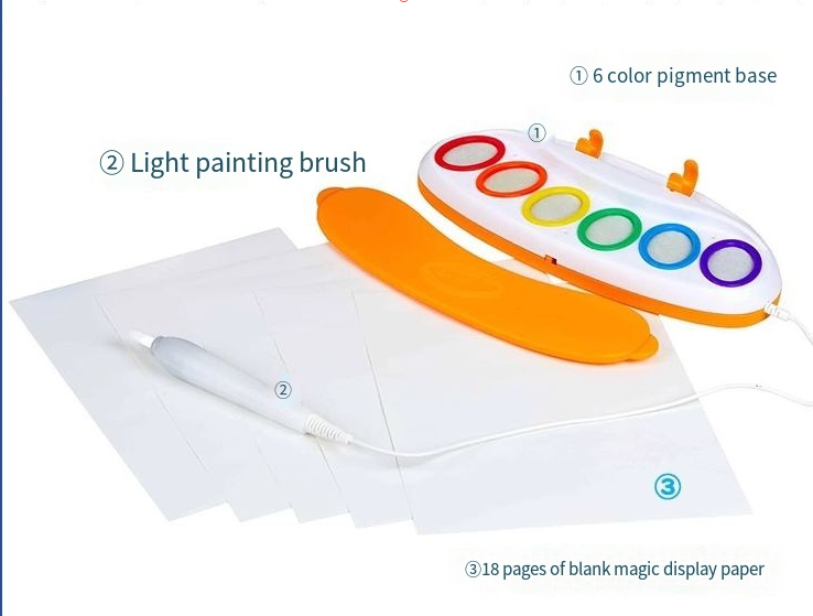 Kids Painting Set Magic Light Brush