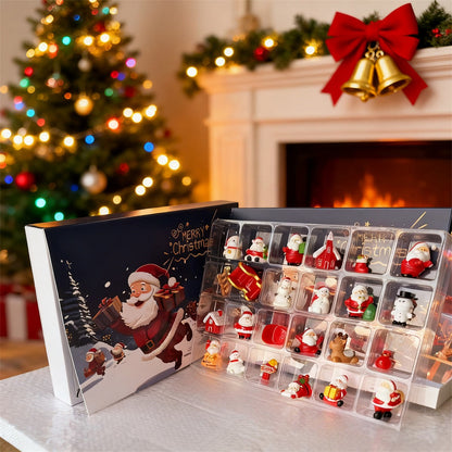 Christmas Advent Calendar with 24 Mini Figurines