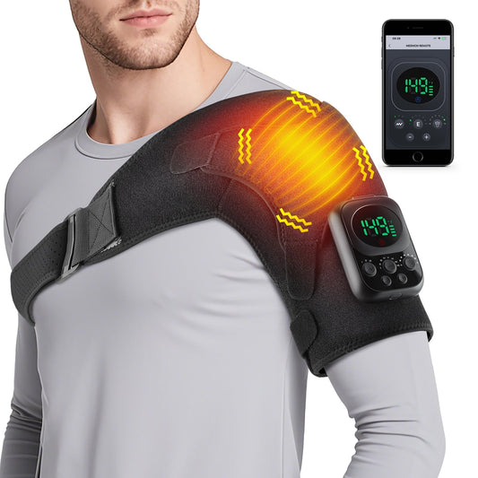 Wireless Shoulder Massage Device Detachable Control Unit