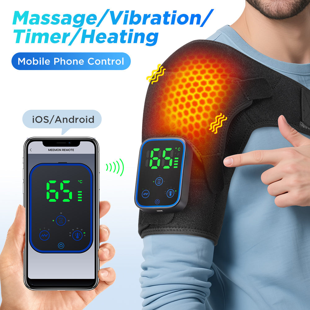 Wireless Shoulder Massager APP Control Detachable Design
