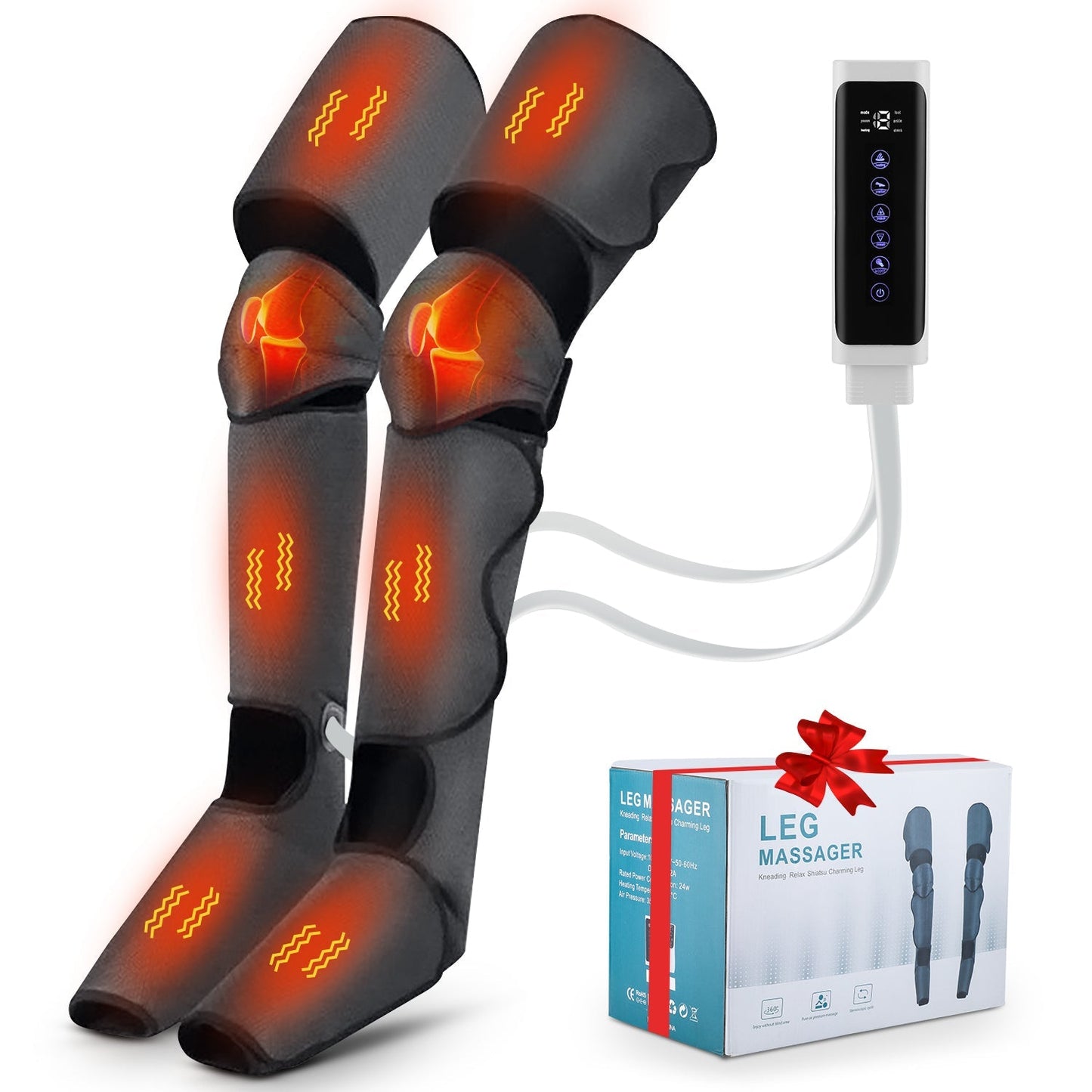 Air Compression Leg Massager System Dual Function