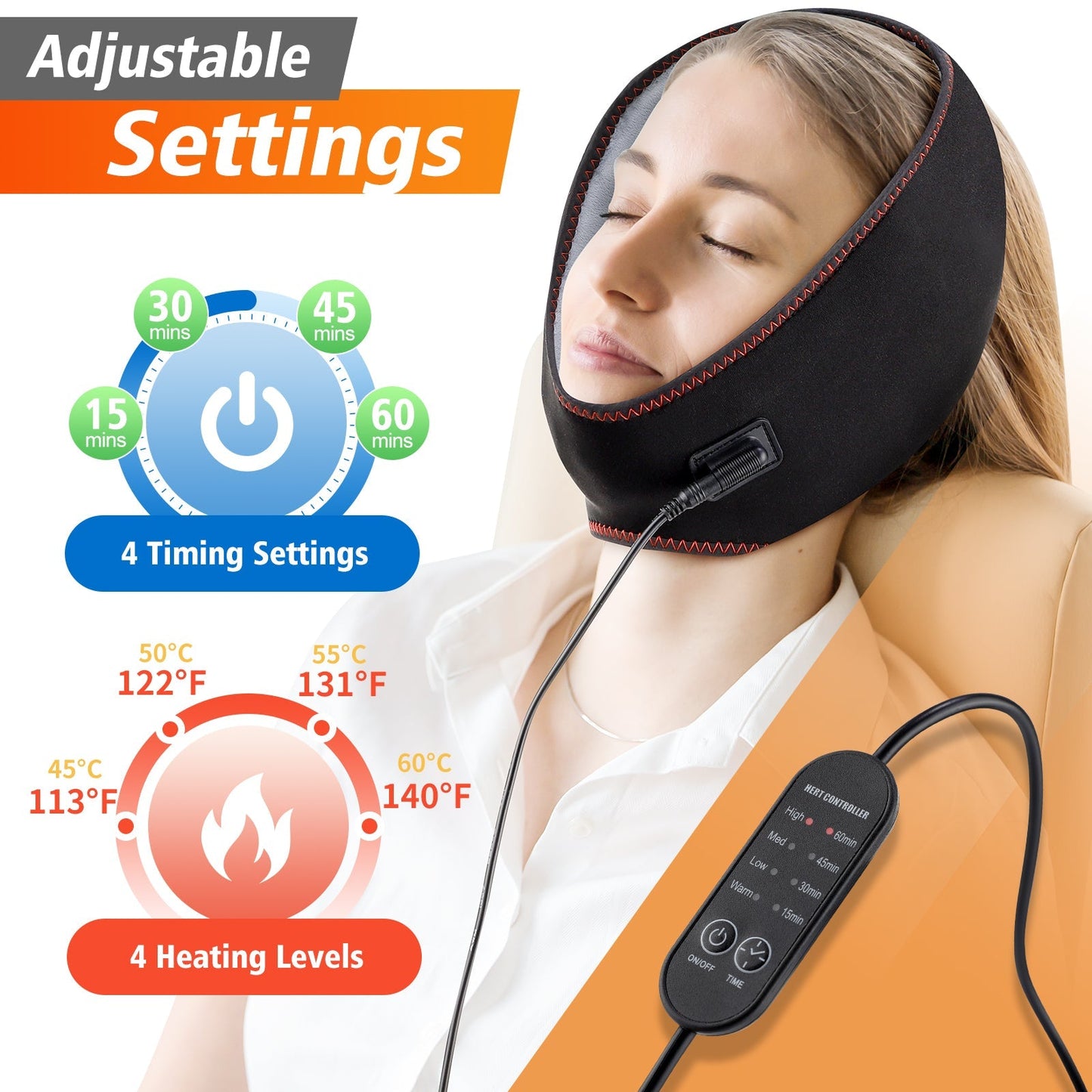 Heating Pad for Face Jaw Chin Therapy