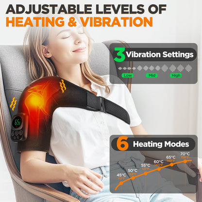 Wireless Shoulder Massage Device Detachable Control Unit
