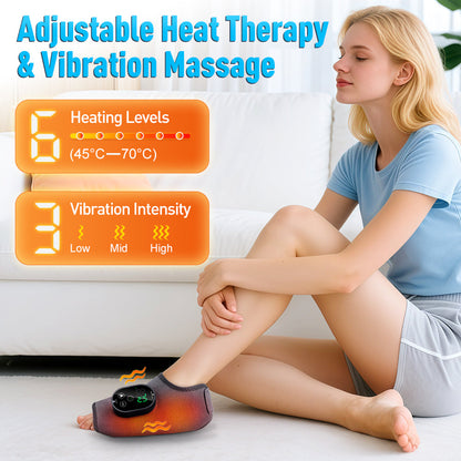 4 in 1 Cordless Massage Pad for Elbow Knee Foot Ankle Relief