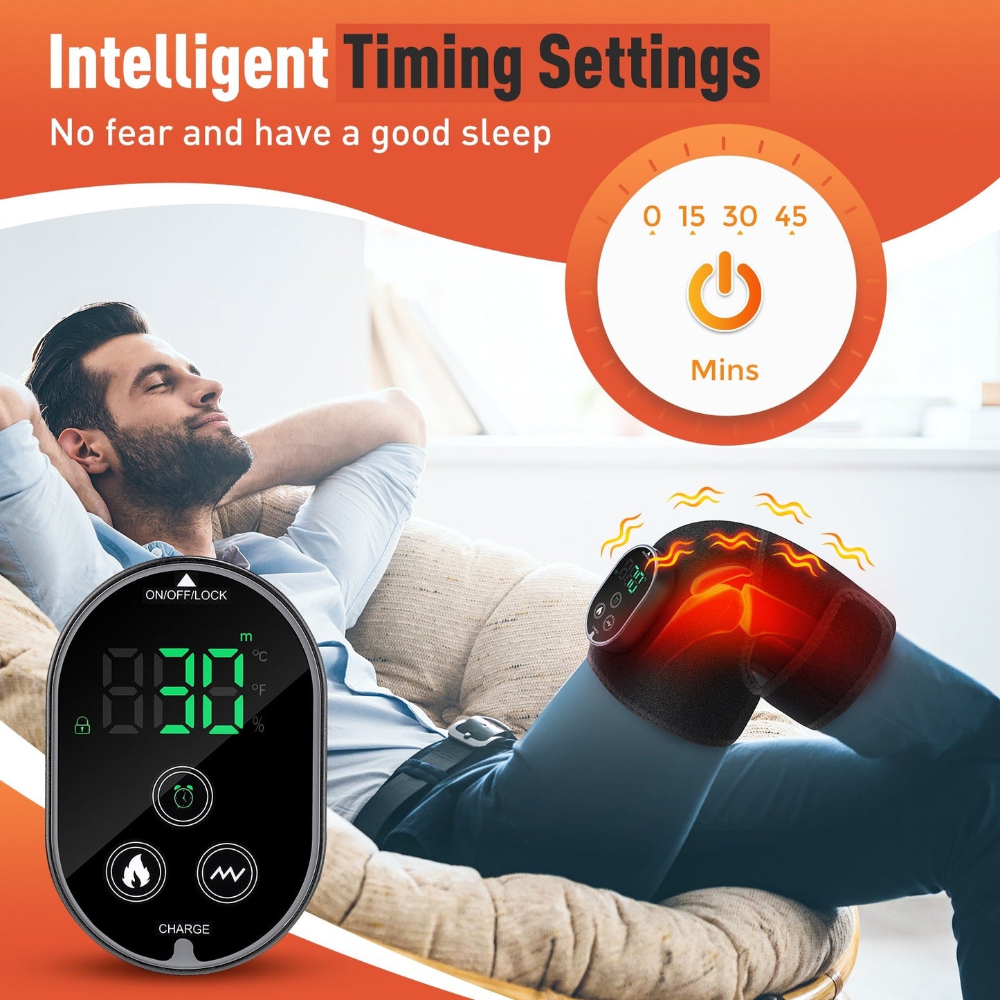 Knee Heating Pad for Pain Relief Therapy