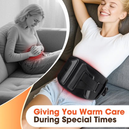 Elastic Waist Support Belt with LED Massage Function