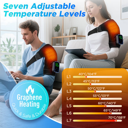 Wireless Shoulder Massager APP Control Detachable Design