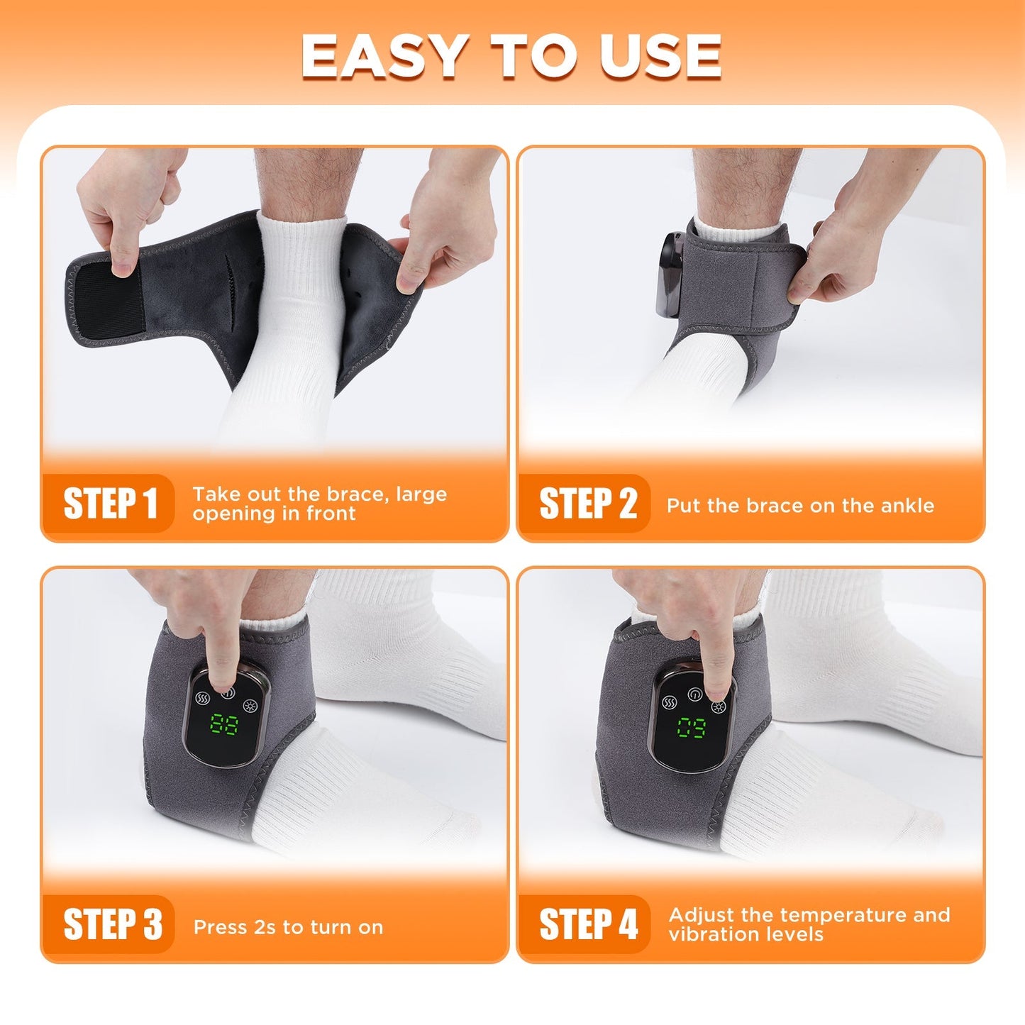 Ankle Massager with Hot Compress Function
