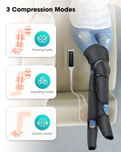 Air Compression Leg Massager System Dual Function