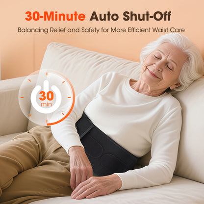 Elastic Waist Support Belt with LED Massage Function