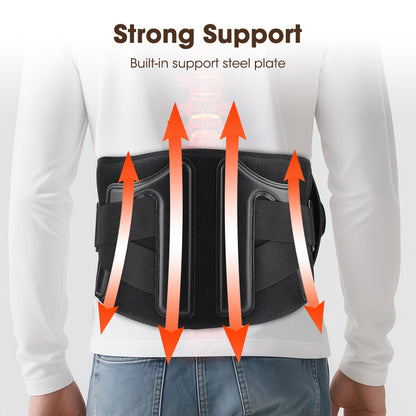 Elastic Waist Support Belt with LED Massage Function