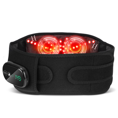 LED Back Massager with Red Light Therapy and Heat Function