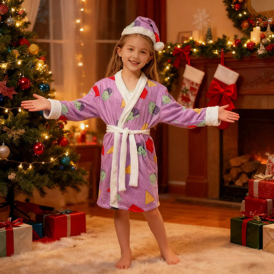 Pop Star Costume Robe Dress-up Suit Kids Adults Santa Hat