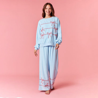 Ladies Christmas Pajama Set Two-Piece Loungewear