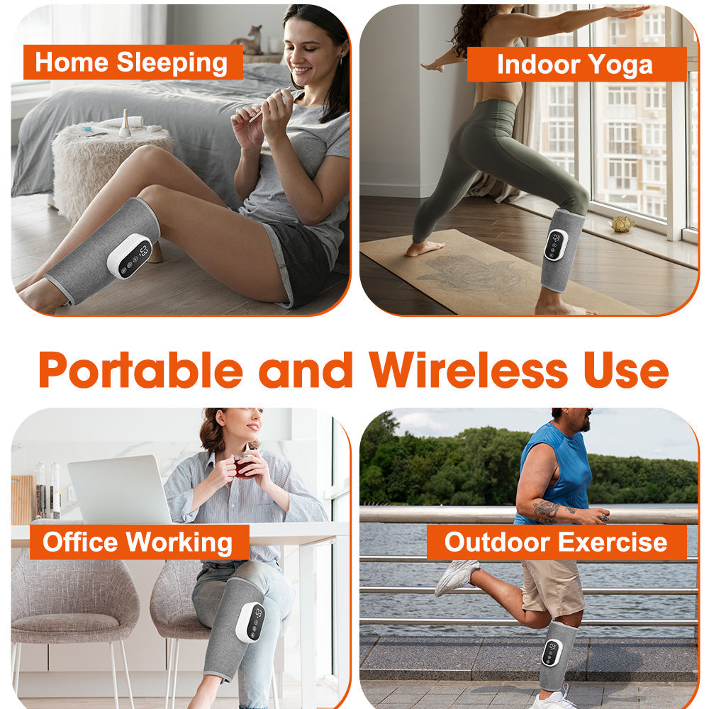 Wireless 360 Degree Air Pressure Calf Massager Device
