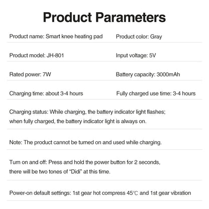 Cordless Electric Knee Massager Device