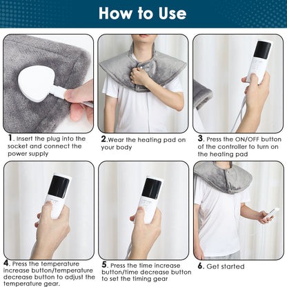 Electric Shoulder Neck Heating Pad Therapy Wrap