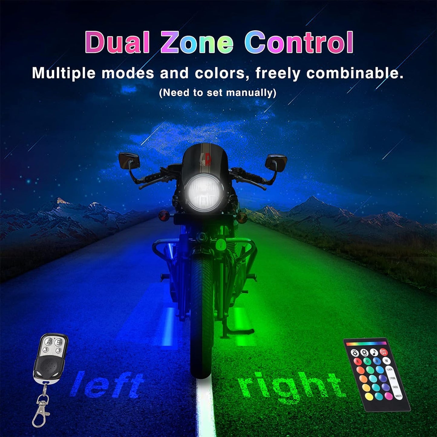12pcs Motorcycle LED Light Kit Brake Light Turn Signal Set
