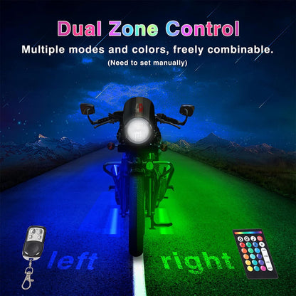 12pcs Motorcycle LED Light Kit Brake Light Turn Signal Set