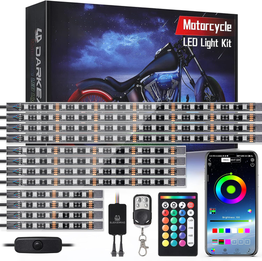 12pcs Motorcycle LED Light Kit Brake Light Turn Signal Set