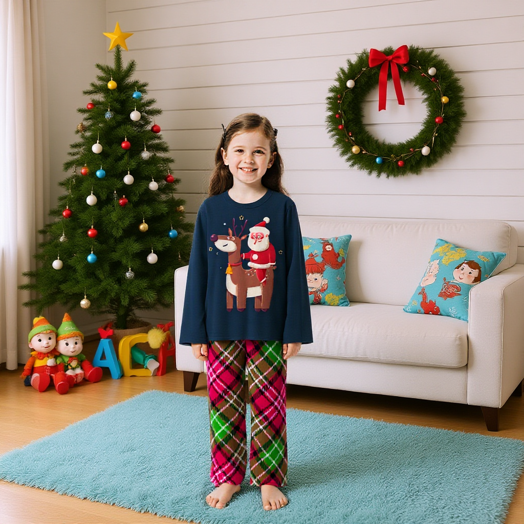 Family Christmas Matching Pajamas Sleepwear Set