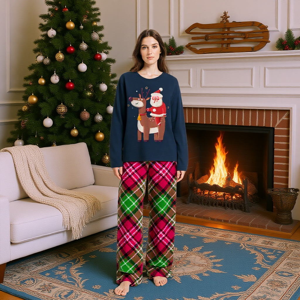 Family Christmas Matching Pajamas Sleepwear Set