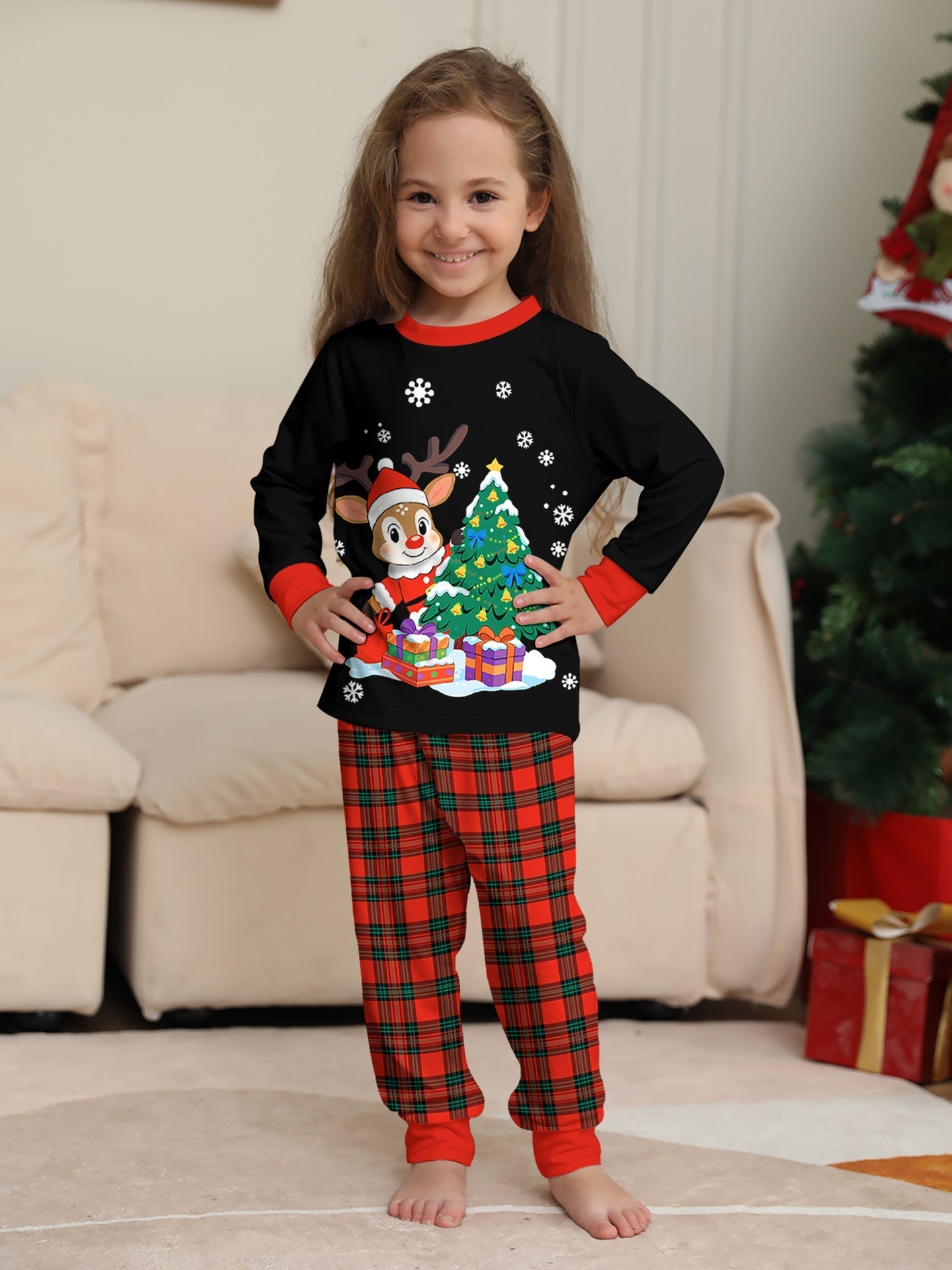 Family Christmas Pajamas Set Holiday Attire