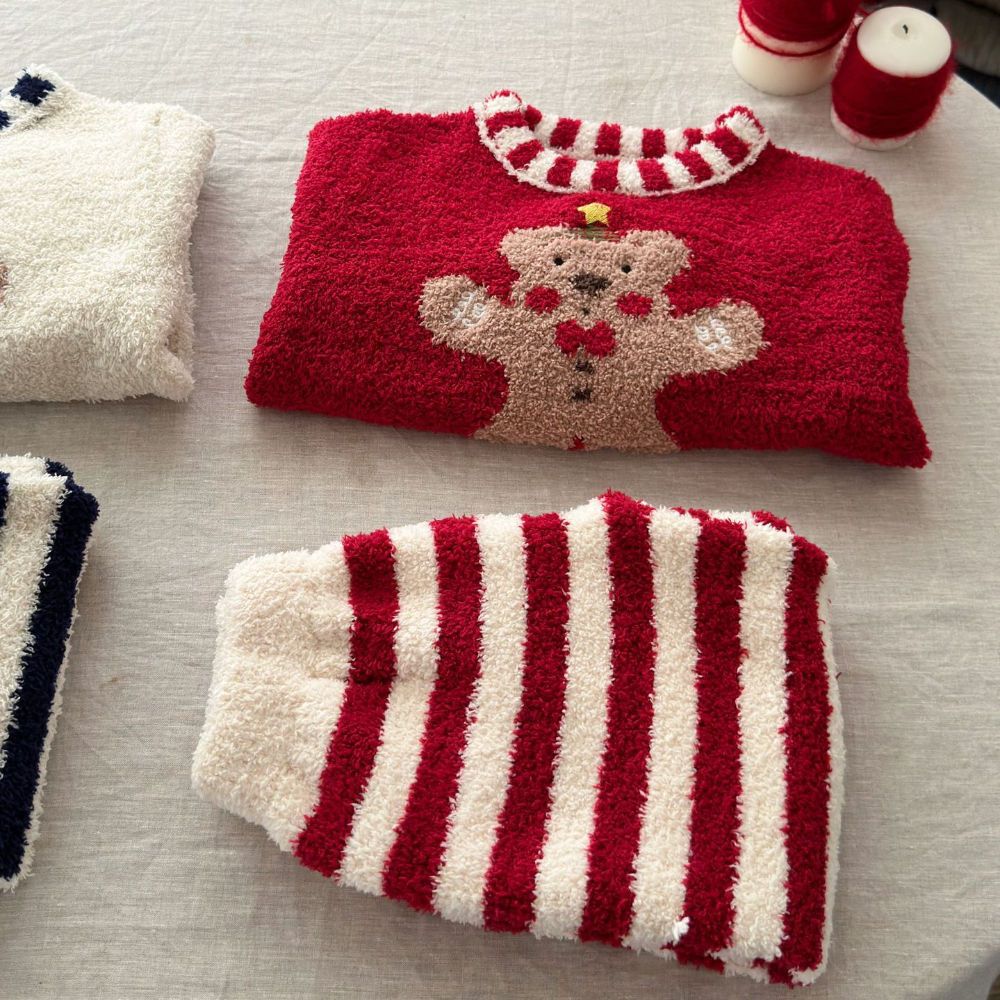 Kids Christmas Pyjamas Sleepwear Loungewear Boys Girls