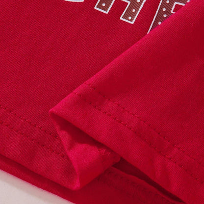 Kids Christmas Pyjamas Set Long Sleeve Top Pants Sleepwear