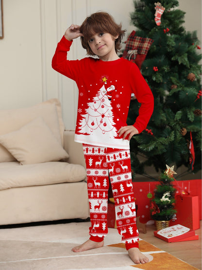 Family Christmas Pyjamas Set Tops Trousers Loungewear