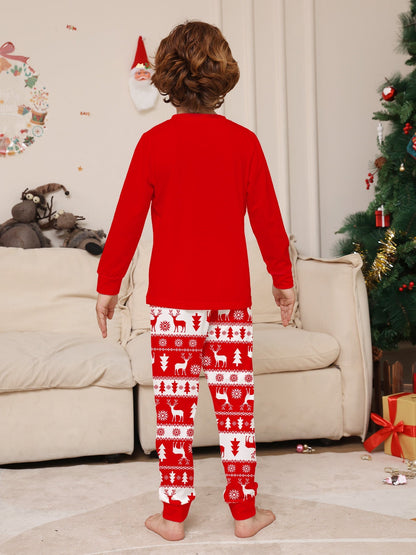 Family Christmas Pyjamas Set Tops Trousers Loungewear