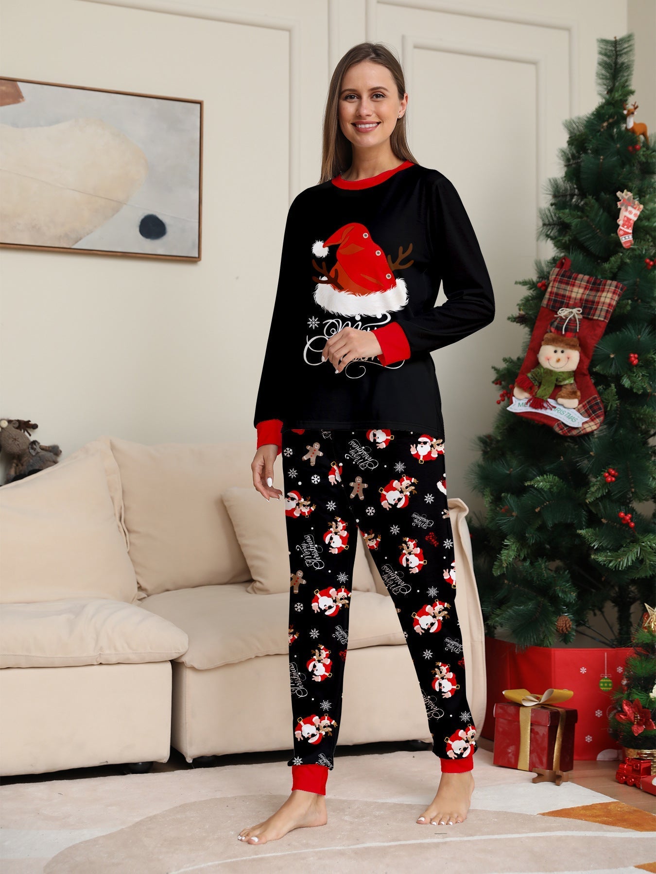 Family Christmas Matching Pajamas Sleepwear Set