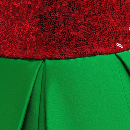 Girls Ball Gown Christmas Dress with Magnetic Socks