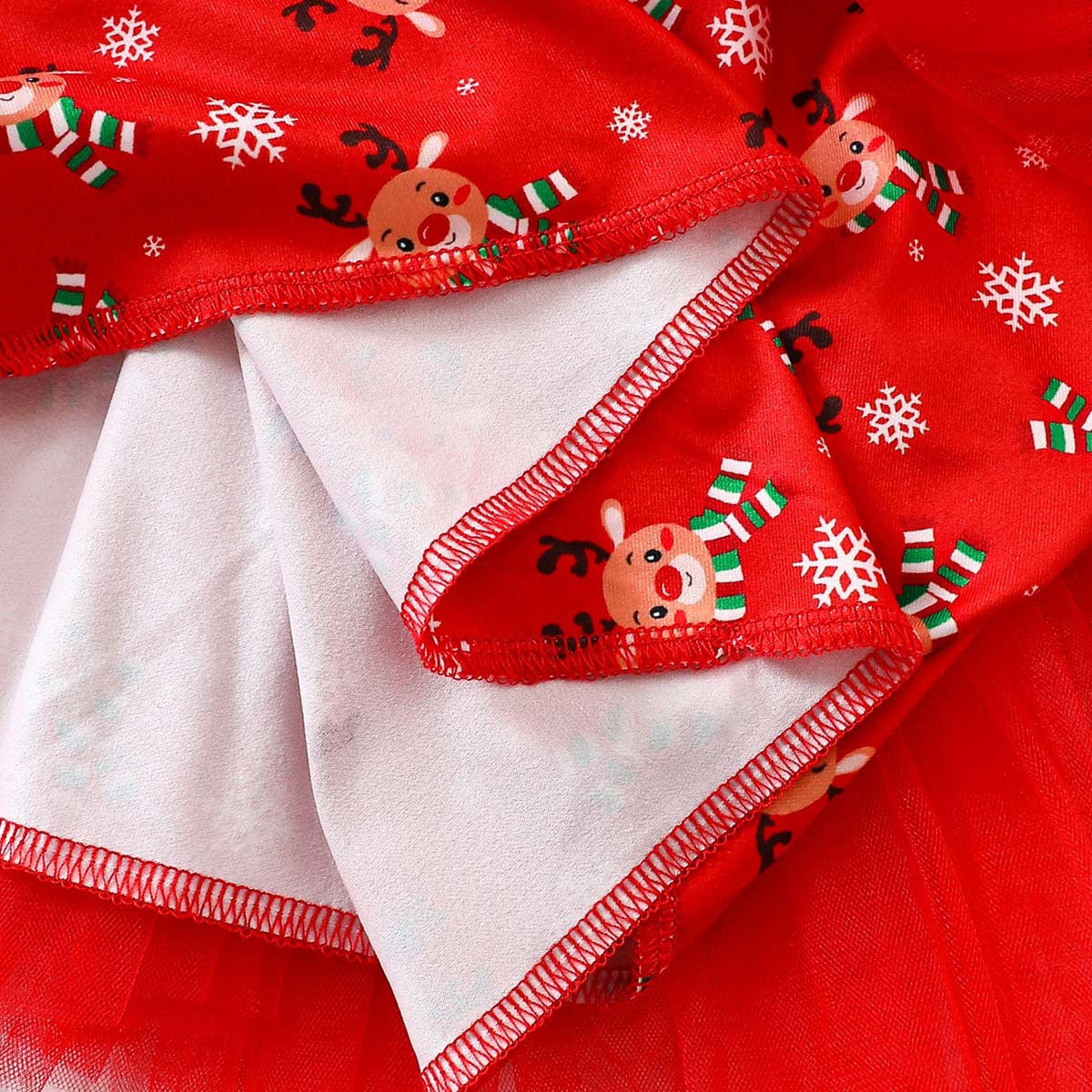 Girls Christmas Light Up Dress Costume with Headband