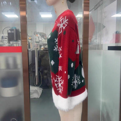Christmas Sweater Dress Holiday Costume Women
