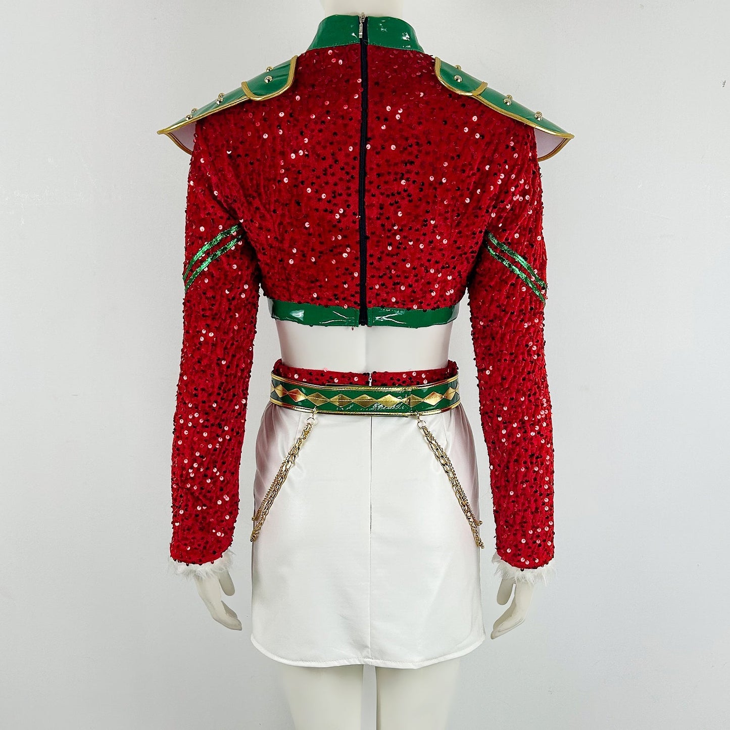 Xmas Pop Idol Costume Party Dress Holiday Outfit