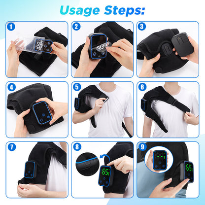 Wireless Shoulder Massager APP Control Detachable Design