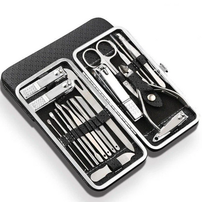 19 in 1 Nail Clipper Manicure Set Kit Stainless Steel Tools