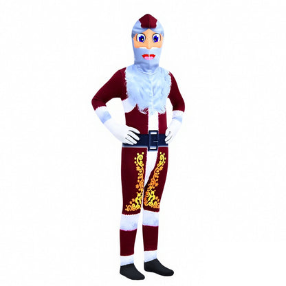Kids Santa Costume Onesie Holiday Outfit for Boys Girls