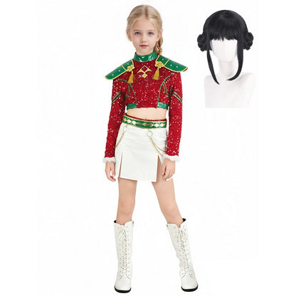 Xmas Pop Idol Costume Party Dress Holiday Outfit