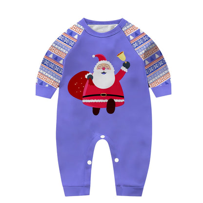 Family Matching Christmas Pajamas Set Shirt and Trousers