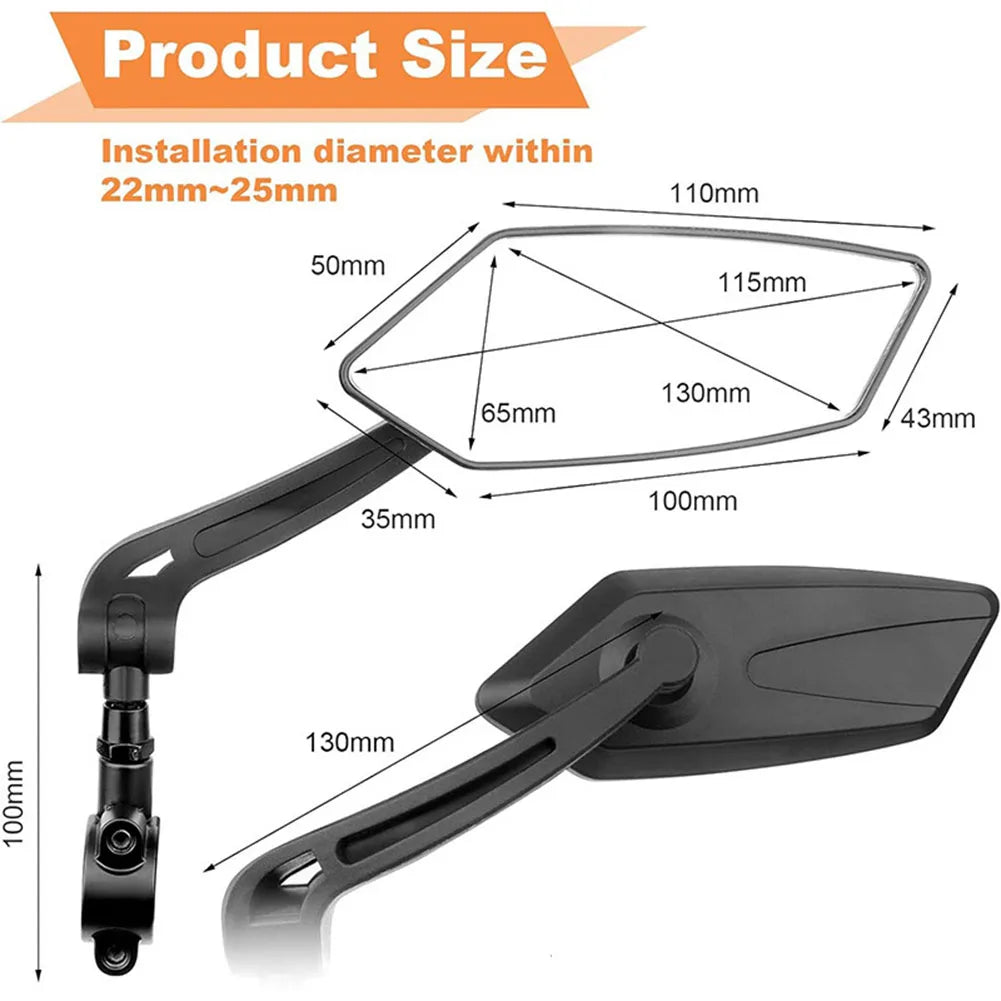 Bike Mirrors 2 Pack
