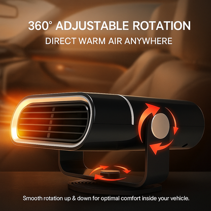 Portable Car Heater 4-in-1 Fan Heating Cooling Defrosting 12V