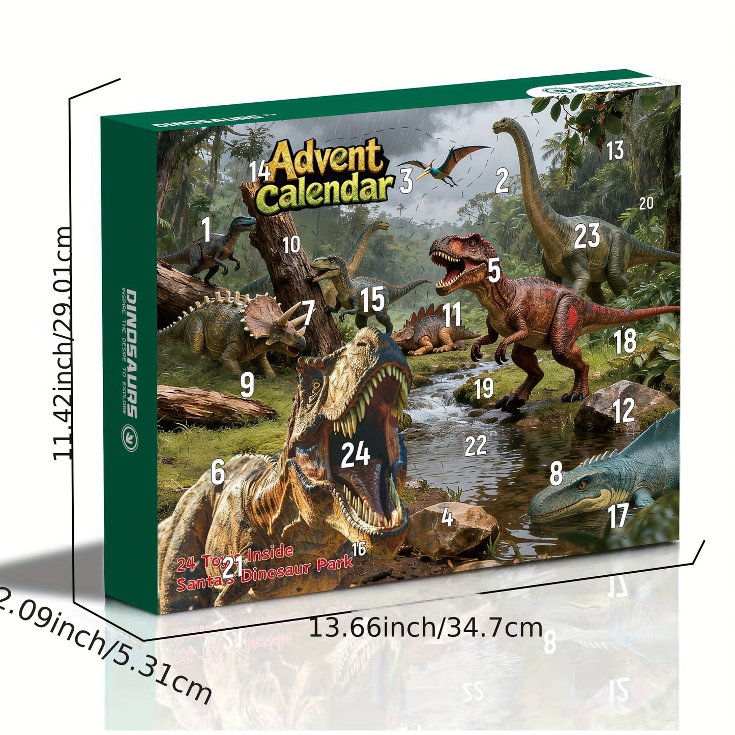 Dinosaur Advent Calendar Gift Figures 24 Days