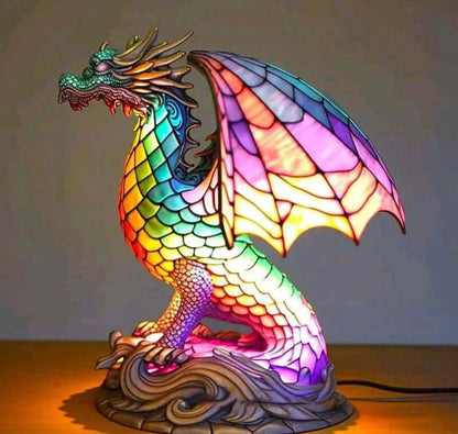 Stained Glass Animal Table Lamp Night Light