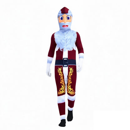 Kids Santa Costume Onesie Holiday Outfit for Boys Girls
