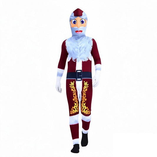 Kids Santa Costume Onesie Holiday Outfit for Boys Girls