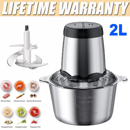 2L Food Chopper Food Processor Kitchen Appliance