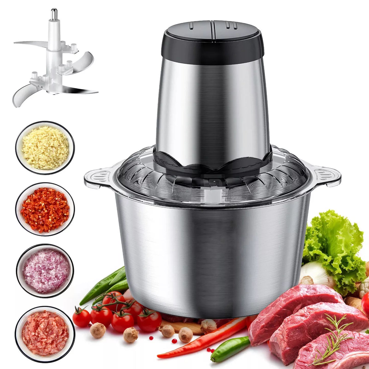 2L Food Chopper Food Processor Kitchen Appliance